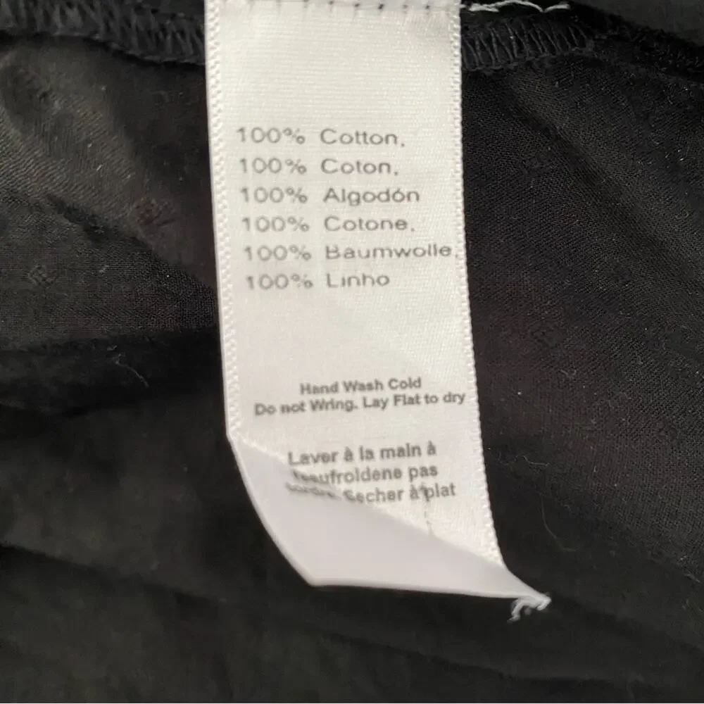 Emerson Fry India Collection Black Swiss Dot Sundress Maxi size XS/Small - Picture 11 of 12